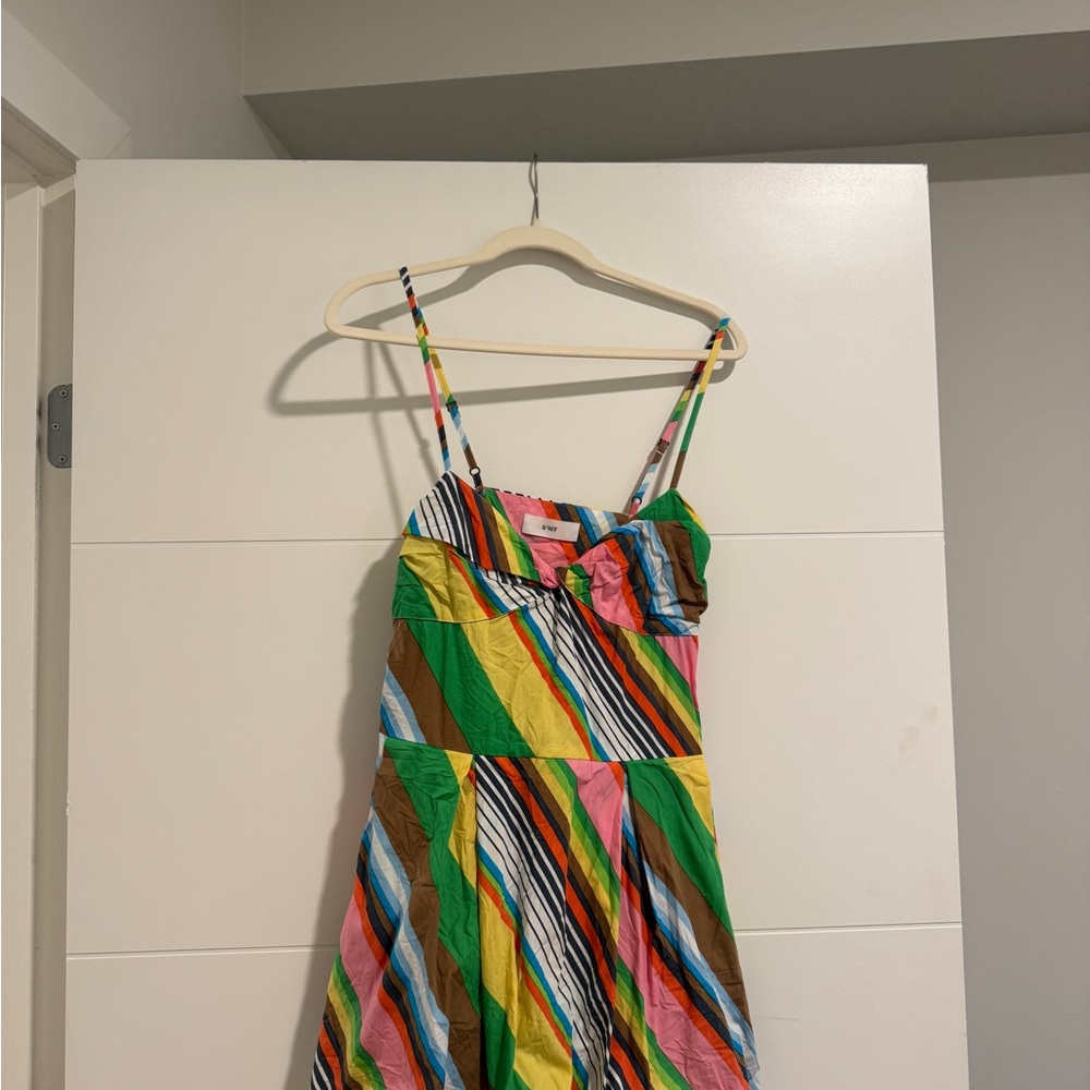 Anthropologie Multicolor Striped Mini Dress